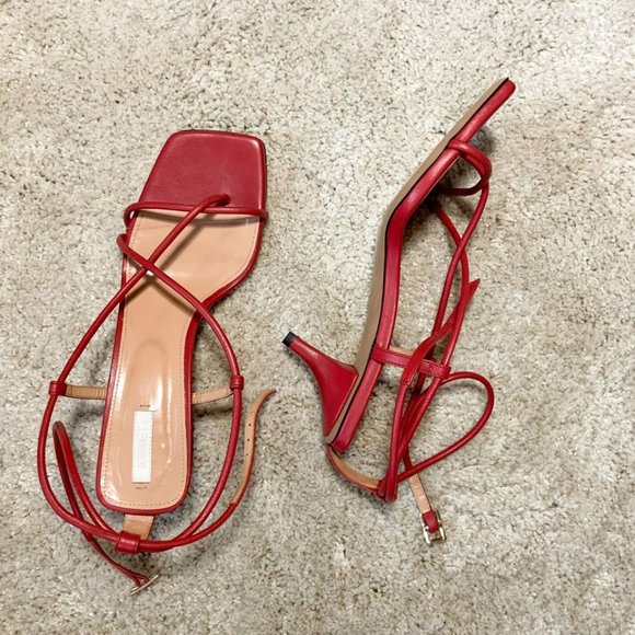 ARKET Strappy Heeled Sandals - Picture 2 of 7